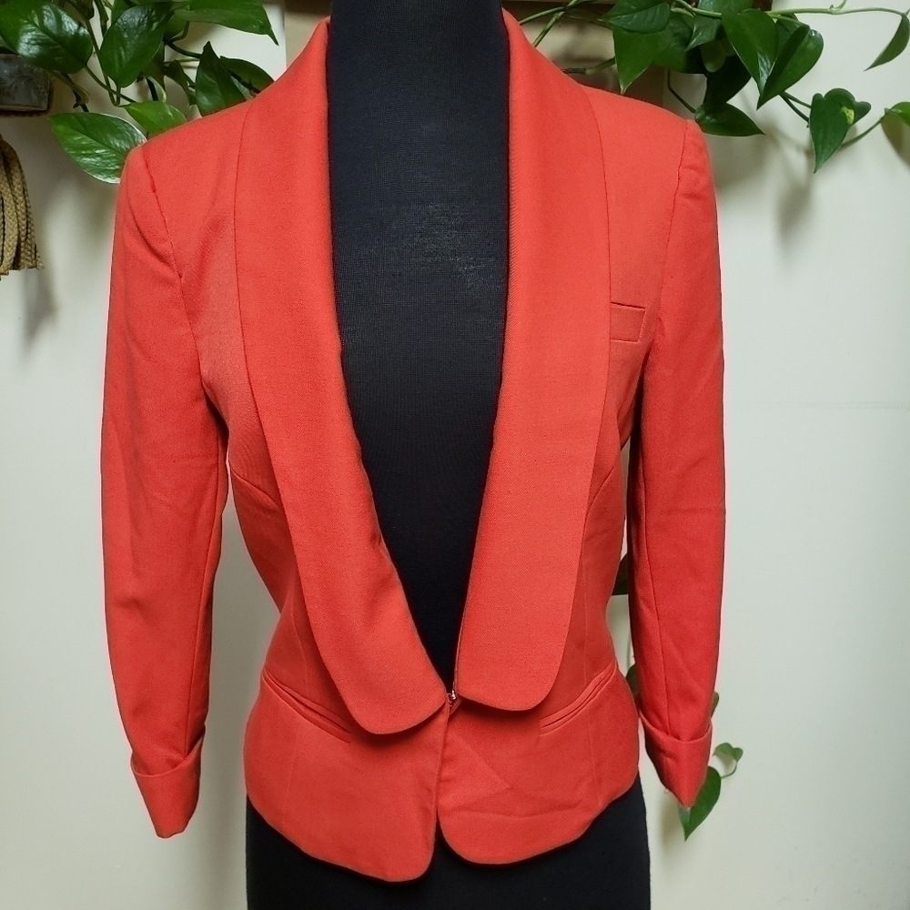 Bardot Blazer Orange Red